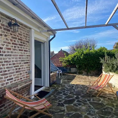 Ag45 - La Tranquillite Bleu Maison Avec Jardin Terrasse Ault