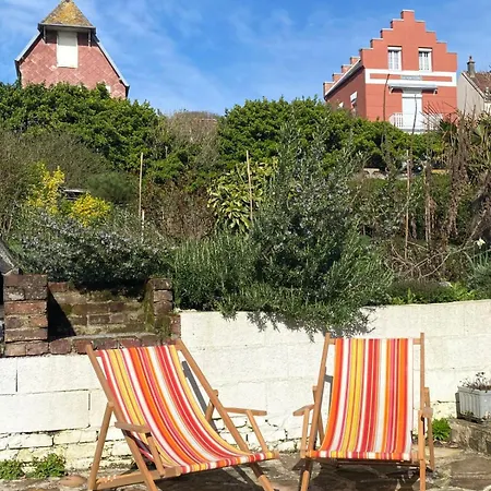 Ag45 - La Tranquillite Bleu Maison Avec Jardin Terrasse Сasa de vacaciones Ault